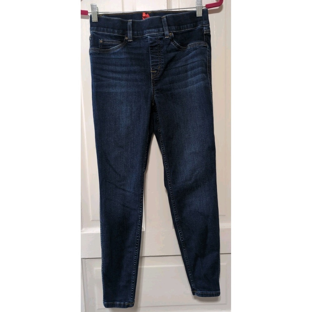 Spanx Skinny Jeans Flattering Dark Wash Blue Casual Women's M(1288)